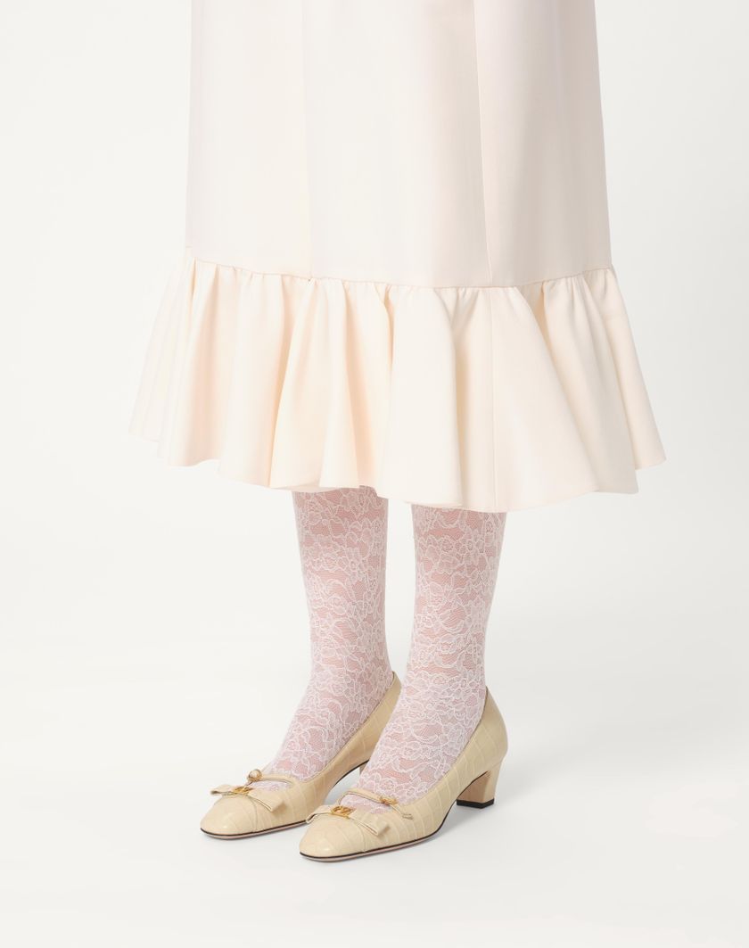 BOWOW DÉCOLLETÉ IN PRINTED CALFSKIN 45MM - Image 9